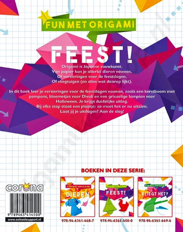 perzik spelen Afdeling Boek Fun Met Origami: Feest! - De Origami Webshop