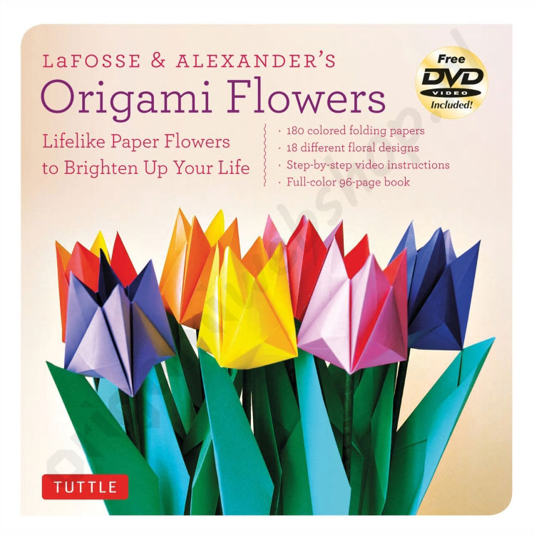 Lafosse & Alexander's Origami Flowers Kit (Engels) De Origami