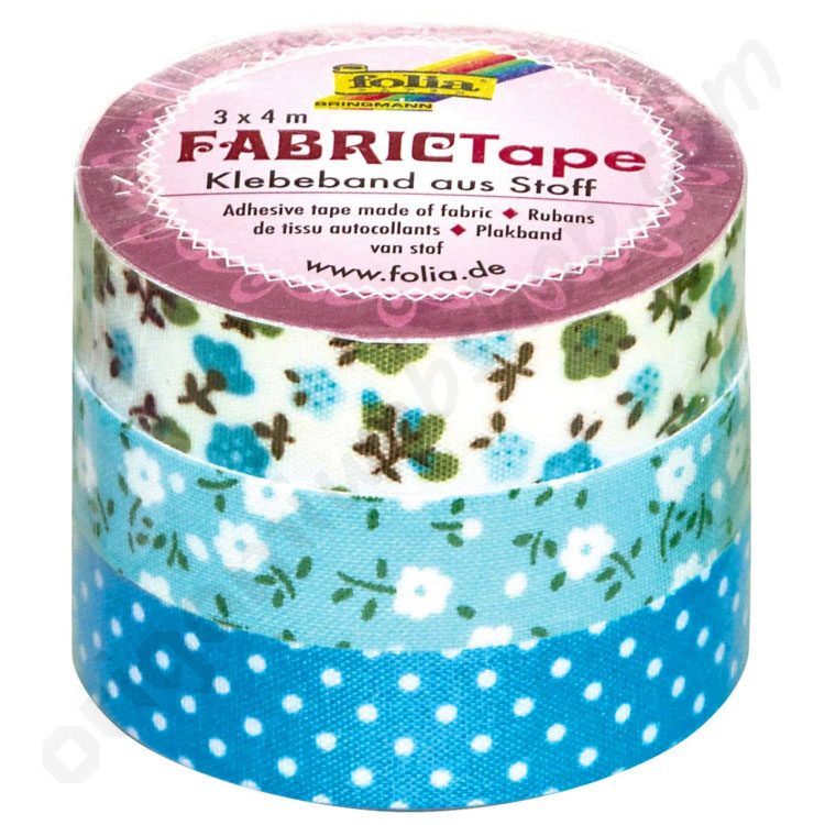 Groet inhoud Ga op pad Fabric Tape Blauw Tinten - De Origami Webshop