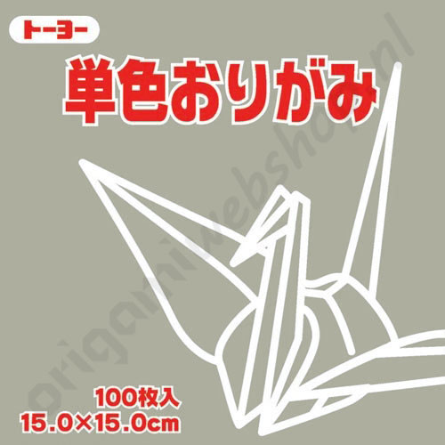 Origami Papier Grijs 15 x 15 cm De Origami Webshop
