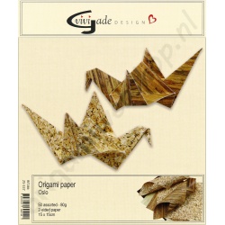 Origami Papier Oslo Nature 15 x 15 cm