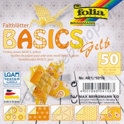 Origami Basics Geel 10 x 10 cm