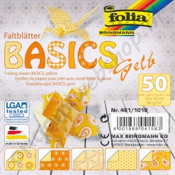 Origami Basics Geel 10 x 10 cm