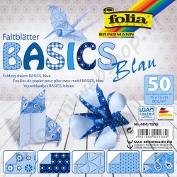 Origami Basics Blauw 15 x 15 cm