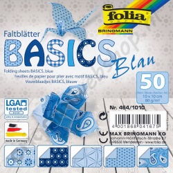 Origami Basics Blauw 10 x 10 cm