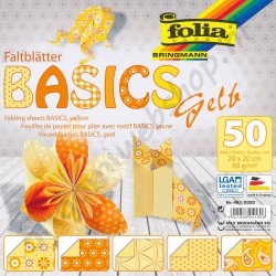 Origami Basics Geel 20 x 20 cm
