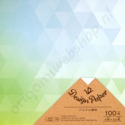 Origami Design Papier Urokomon Pastel 15 x 15 cm