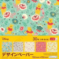 Origami Japanse Washi Disney Winnie de Poeh 15 x 15 cm