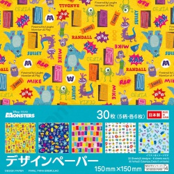 Origami Japanse Washi Disney Monsters 15 x 15 cm