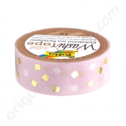 Washi Tape Ruiten met Goud Folie