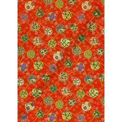 Allerlaatste Exemplaar! Origami Japanse Washi Chiyogami Traditioneel Rood Bollen