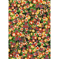 Allerlaatste Exemplaar! Origami Japanse Washi Chiyogami Traditioneel Bloemen Zwart