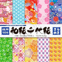 Origami Japanse Washi Chiyogami Voordeelpak 15 x 15 cm