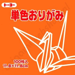 Origami Papier Fel Oranje 11,8 x 11,8 cm