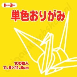 Origami Papier Geel 11,8 x 11,8 cm