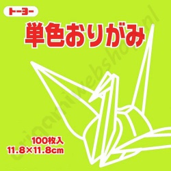 Origami Papier Fel Geelgroen 11,8 x 11,8 cm