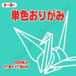 Origami Papier Licht Blauw Turquoise 11,8 x 11,8 cm