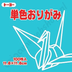 Origami Papier Lichtblauw 11,8 x 11,8 cm