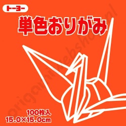 Origami Papier Oranje 15 x 15 cm