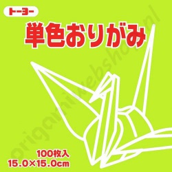 Origami Papier Geelgroen 15 x 15 cm