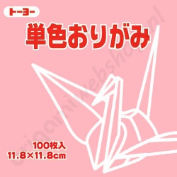 Origami Papier Lichtroze 11,8 x 11,8 cm