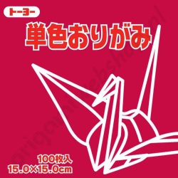 Origami Papier Roodpaars 15 x 15 cm
