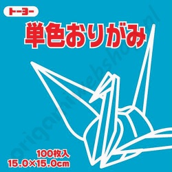 Origami Papier Hemelsblauw 15 x 15 cm