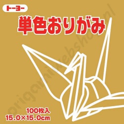 Origami Papier Zandkleur 15 x 15 cm