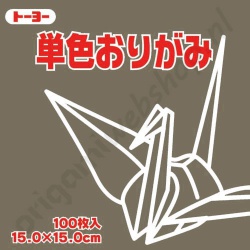 Origami Papier Donkergrijs 15 x 15 cm