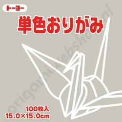 Origami Papier Lichtgrijs 15 x 15 cm