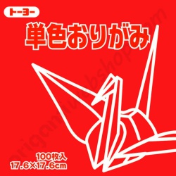 Origami Papier Rood 17,6 x 17,6 cm