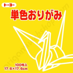 Origami Papier Geel 17,6 x 17,6 cm