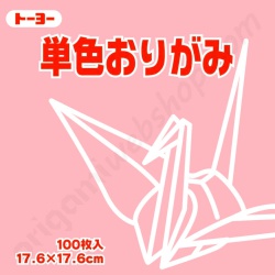 Origami Papier Lichtroze 17,6 x 17,6 cm