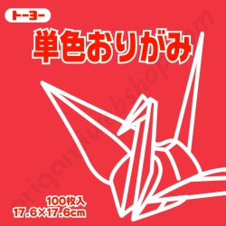 Origami Papier Framboosrood 17,6 x 17,6 cm