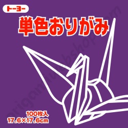 Origami Papier Donkerpaars 17,6 x 17,6 cm