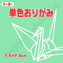Origami Papier Mint 7,5 x 7,5 cm