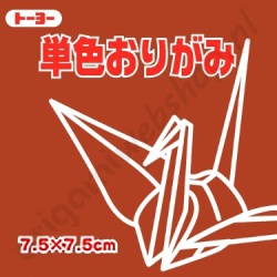 Origami Papier Lichtbruin 7,5 x 7,5 cm