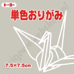 Origami Papier Lichtgrijs 7,5 x 7,5 cm