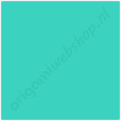 Origami Papier Licht Blauw Turquoise 35 x 35 cm