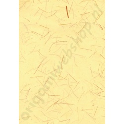 Handgeschept Papier "Mikado" Lichtbruin 50 x 70 cm