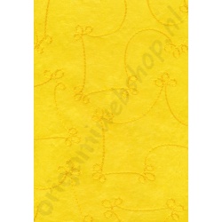 Handgeschept Zijdepapier Avantgarde "Jaipur" Geel 50 x 70 cm