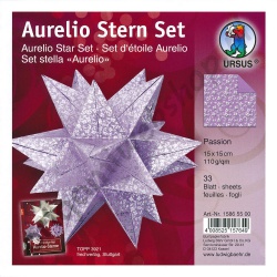 Origami Aurelio Sterren Set Passion 15 x 15 cm