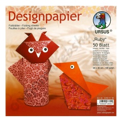 Origami Designpapier Ruby 20 x 20 cm