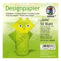 Origami Designpapier Jade 10 x 10 cm
