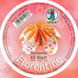 Origami Florentine Romance Oranje Rond 10 cm