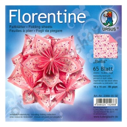 Allerlaatste Exemplaar! Dubbelzijdig Origami Florentine Bellis Roze