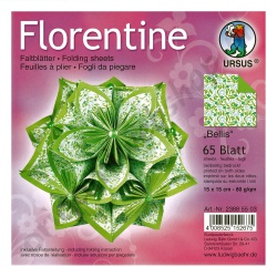 Origami Florentine Bellis Groen 15 x 15 cm
