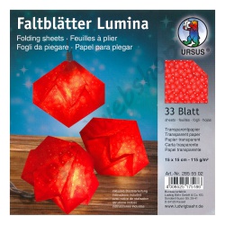 Origami Lumina Transparant Hartjes 15 x 15 cm