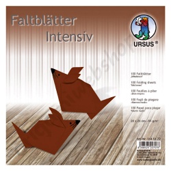 Vouwblaadjes Bruin 20 x 20 cm