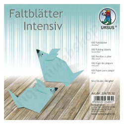 Vouwblaadjes Azuurblauw 15 x 15 cm